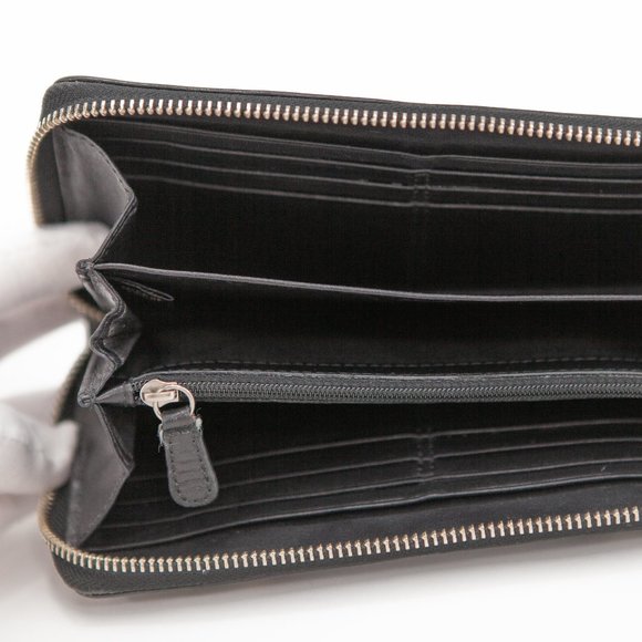 Coach Signature C Zip Clutch Jacquard Wallet with Buckles - Picture 2 of 10